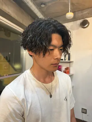 ショート パーマ テテ風パーマ/ シャドウパーマ/廣田のヘアスタイル