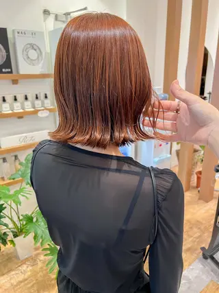 ミディアム カラー 韓国風デザイン 💐MIZUKI💐のヘアスタイル