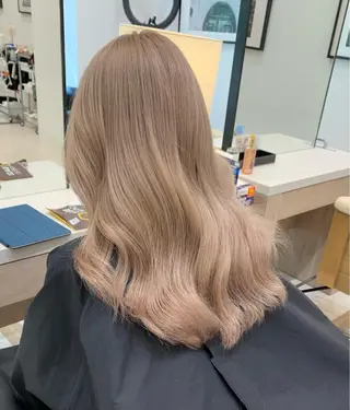 ミディアム カラー 韓国風/顔周りカット /髪質改善RYOTAのヘアスタイル