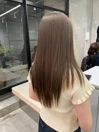 ロング パーソナルカラー 藤本夢のヘアスタイル