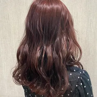 ミディアム カラー 🫧透け感⋆艶髪💎 山口アヤカのヘアスタイル