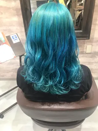 セミロング カラー uru"所属・uru" すずきさゆりのヘアスタイル