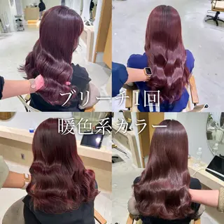 カラー ulu名古屋栄所属・落合しほ/韓国ヘア/ 髪質改善/縮毛矯正のヘアスタイル