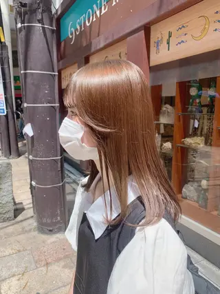 ミディアム カラー ヘアアレンジ ブリーチなし/ レイヤー🌿runaのヘアスタイル