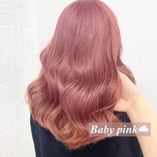 セミロング カラー ヘアアレンジ レイヤー×グレージュ /ピンク🩷mioのヘアスタイル