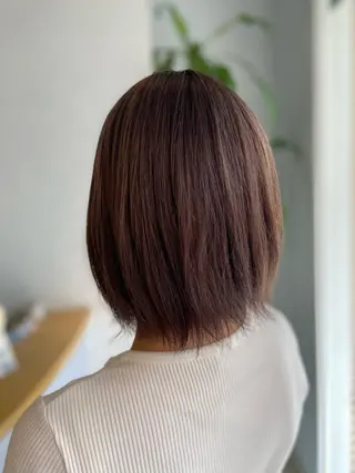 ミディアム カラー 菊地 美憂のヘアスタイル