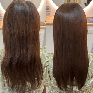 ロング カラー ヘアアレンジ キッズ 関内　髪質改善　特化 re:Magoのヘアスタイル