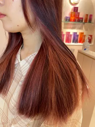 ロング マホ/日吉/髪質改善 /レイヤー/ガーリーのヘアスタイル
