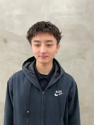 パーマ メンズ メンズカット パーマ[佐橋]のヘアスタイル