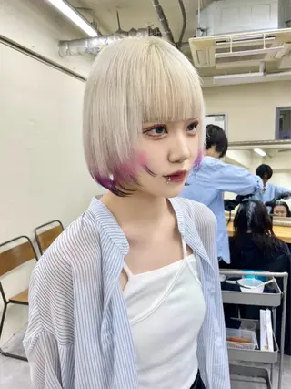 ショート カラー Neolive Luca　御茶ノ水店所属・透明カラー/韓国風 Subaruのヘアスタイル