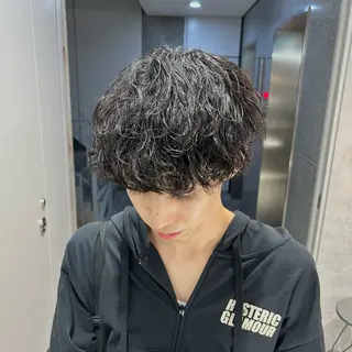 ショート パーマ メンズ トレンド🔥メンズ 特化⚡️網野裕希のヘアスタイル