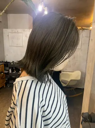 ミディアム カラー パーマ ヘアアレンジ メンズ キッズ ネイル マツエク・マツパ アイブロウ モリモト サナのヘアスタイル