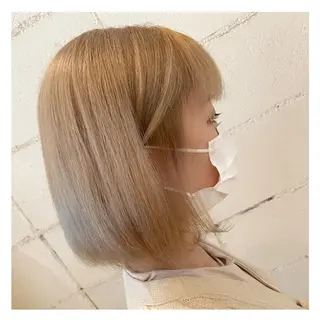 ミディアム ❁⃘ ち だ り さ ❁⃘のヘアスタイル