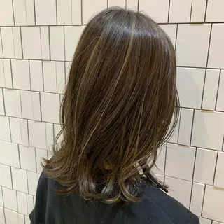 ミディアム カラー 💎K-two名古屋 安田ちづる💎のヘアスタイル