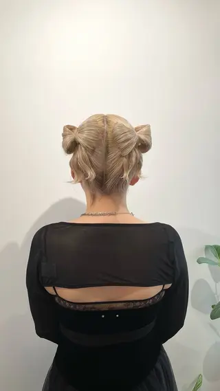 ミディアム ヘアアレンジ elto 四条烏丸⌇ ひ な たのヘアスタイル