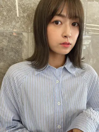 ミディアム 期間限定無料カット まつきのヘアスタイル