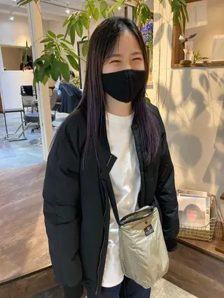 セミロング 金田 夏野のヘアスタイル