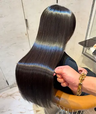 ロング ボブ/顔周りカット /縮毛矯正/鈴木隆太のヘアスタイル