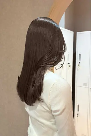 ロング 似合わせ/透明感 /レイヤー/りほ🤍のヘアスタイル