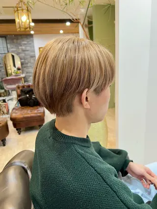 ショート カラー メンズ 増田 ルナのヘアスタイル