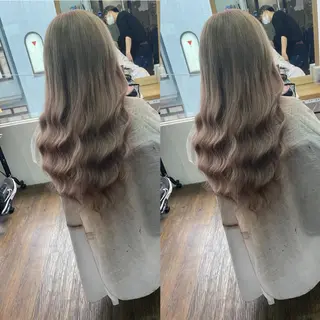 ショート カラー ヒカ/外国人風 デザインカラーのヘアスタイル