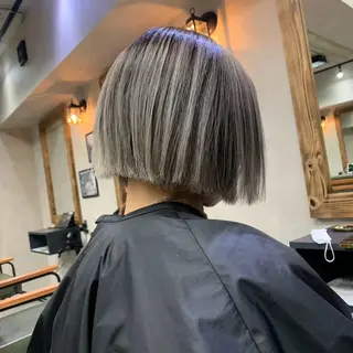 ショート カラー ヘアアレンジ グランルッソ所属・✨岡山バレイヤージュ ハイライト✨のヘアスタイル