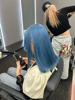 ミディアム カラー ハイトーン/髪質改善 /RYUUKI/栄のヘアスタイル