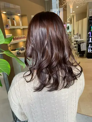 セミロング 西新/siohair 似合わせ/石尾刻矢のヘアスタイル