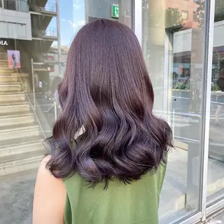 セミロング カラー 色気ある大人カラー /ブリーチなしのヘアスタイル