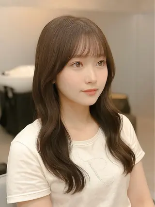 ロング ✨韓国ヘア✨ レイヤー✂️鎌倉楓麻のヘアスタイル