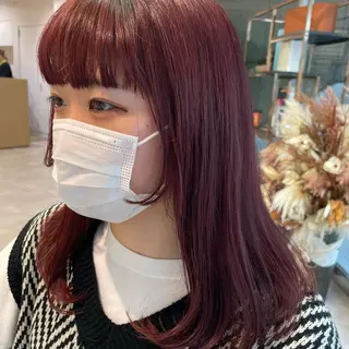セミロング カラー 松永 梨央のヘアスタイル