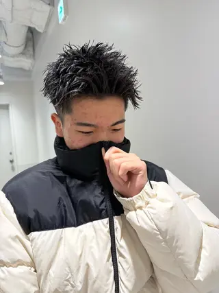 ショート パーマ Rem所属・メンズ特化 代表　岡　大斗のヘアスタイル