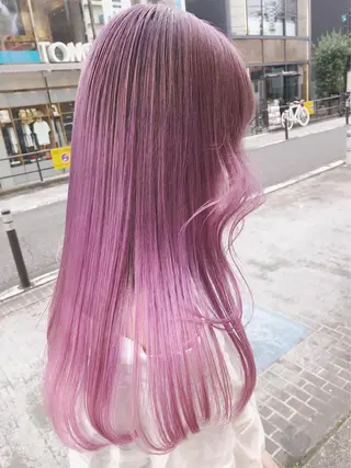 ロング ハイトーン×エクステ 💞くるみのヘアスタイル