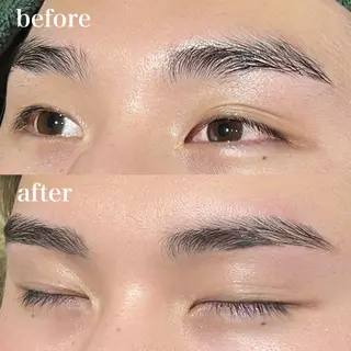 メンズ アイブロウ アイブロウ&マツパ カラーモデルまなみのマツエク・マツパデザイン