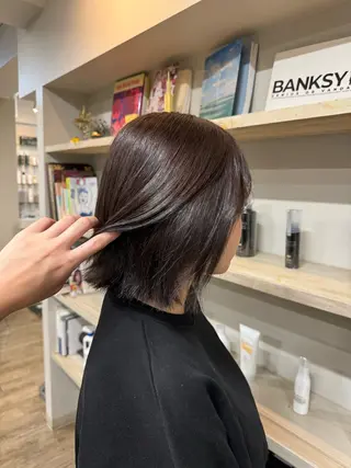 カラー や ぎ /神戸美容室 /顔まわりレイヤーのヘアスタイル