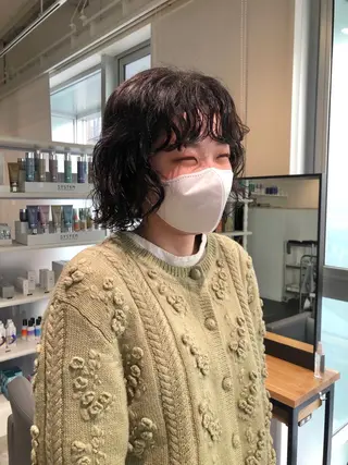 ショート パーマ ショート/パーマ/ カラー/FUKOのヘアスタイル