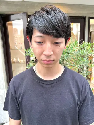 ショート メンズ 木村陸弥 似合わせ 透明感カラー🌿のヘアスタイル