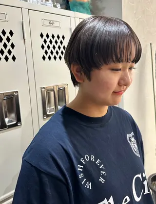 ショート カラー パーマ 髪質改善/レイヤー/ 艶髪🎀ayaneのヘアスタイル