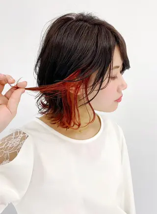 ショート カラー ヘアアレンジ 大橋 拓巳のヘアスタイル