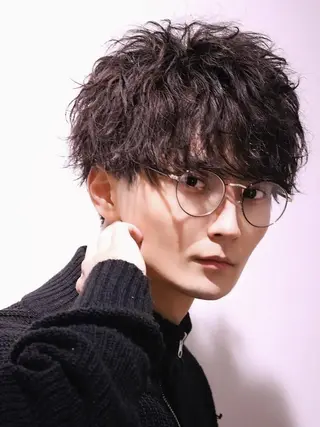 ミディアム Academy 藤戸のヘアスタイル