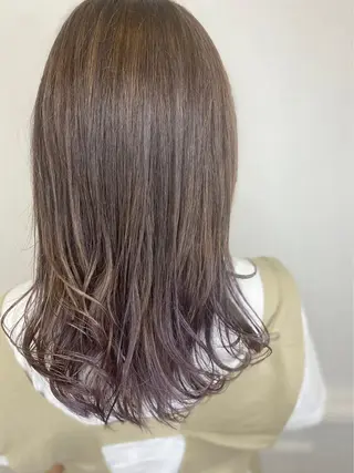 ロング カラー リルウヘアー 天王寺のヘアスタイル