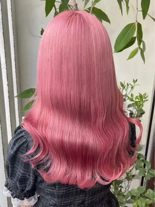 ロング カラー UNBLEACH ブリーチカラーのヘアスタイル