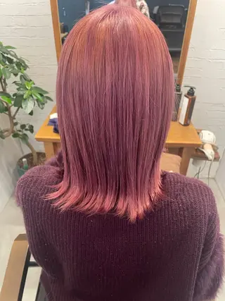 セミロング カラー veretta.香里園所属・筒井 沙祐奈のヘアスタイル