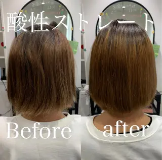 ミディアム 【酸性ストレート】 宮下和明のヘアスタイル