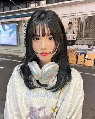 ロング 縮毛矯正、髪質改善 肘以上無料のヘアスタイル