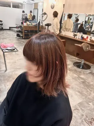 セミロング カットモデル 無料🌷スズのヘアスタイル