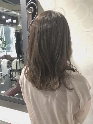 ミディアム カラー 韓国ヘア ♡tomimaのヘアスタイル