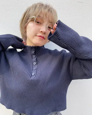 ショート カラー 嶋佐 昌大 シマサマオのヘアスタイル