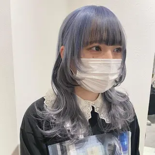 ミディアム カラー ORIKA 美容室のヘアスタイル
