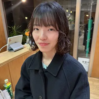 ショート パーマ 大橋 芽衣のヘアスタイル